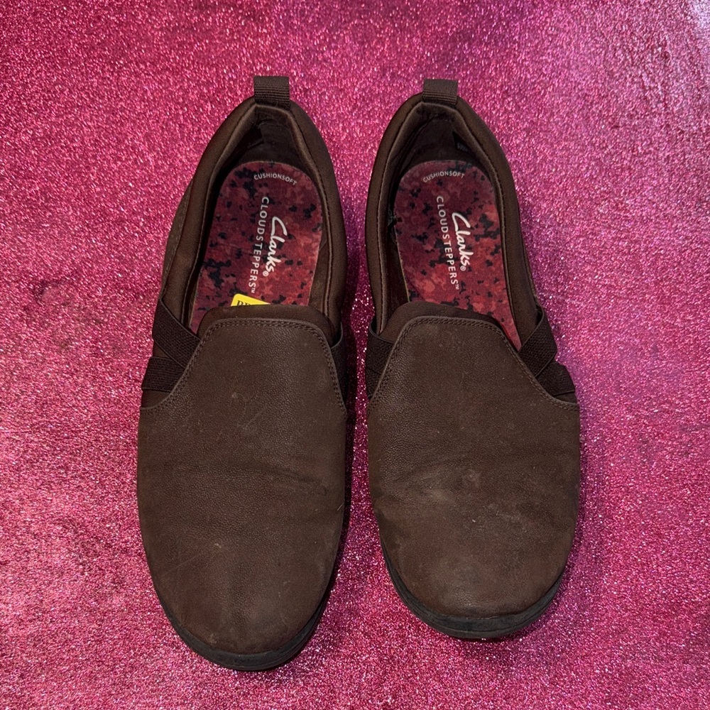 Clarks Men's Dark Brown Slip-On Loafers